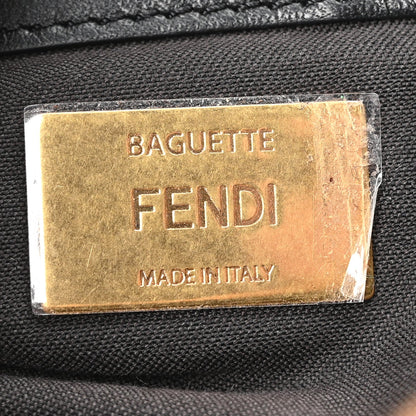 Shearling Vitello Dolce Macro FF 1974 Baguette Tobacco Black