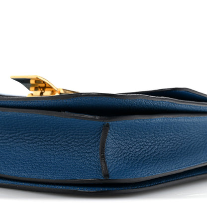 Goatskin Medium Classic Box Flap Bag Deepsea