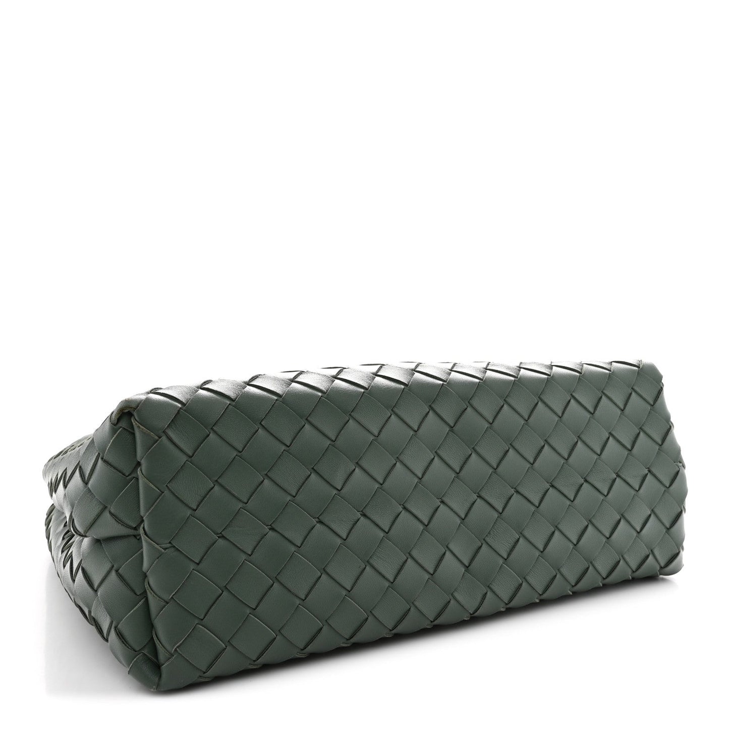 Nappa Intrecciato Medium Andiamo Shoulder Bag Aloe