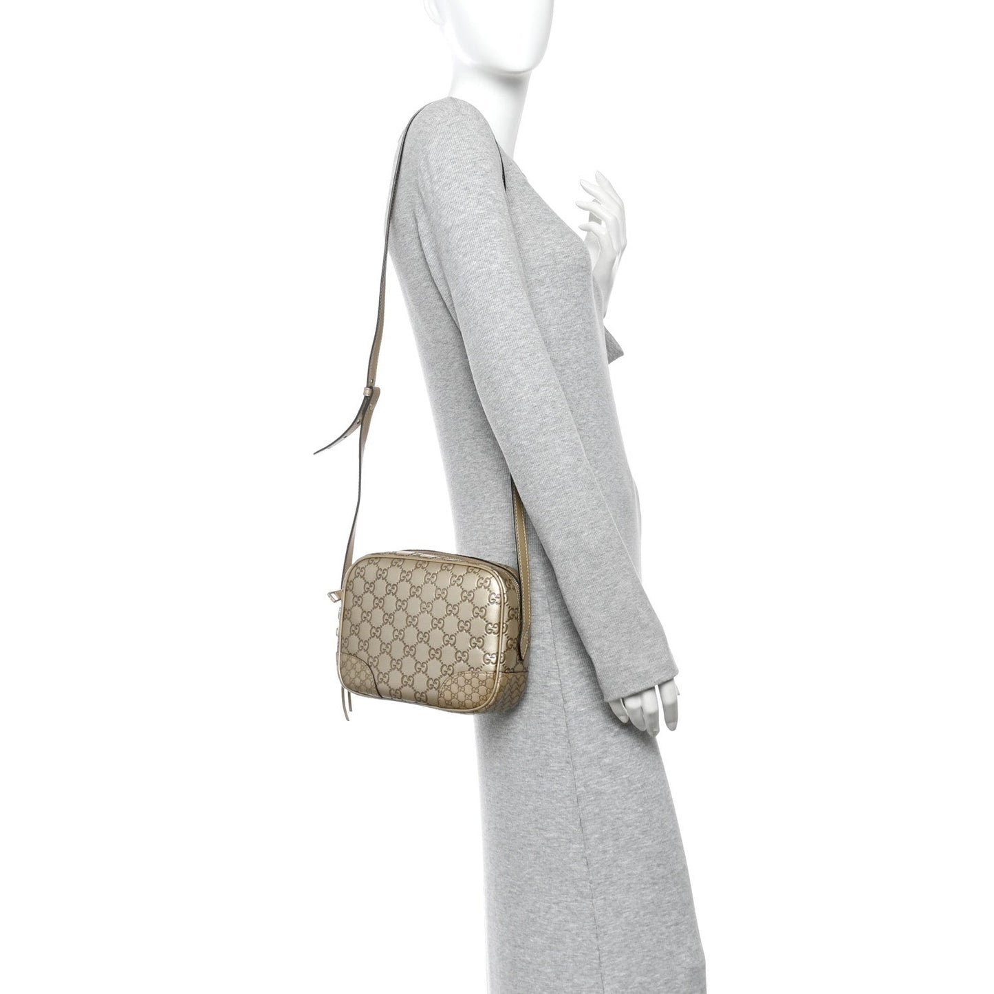 Guccissima Mini Bree Messenger Bag Gold