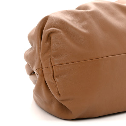 Smooth Butter Calf The Pouch Oversized Clutch Cammello