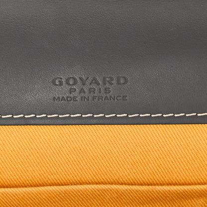 Goyardine Monte Carlo Bois Clutch With Strap Gray