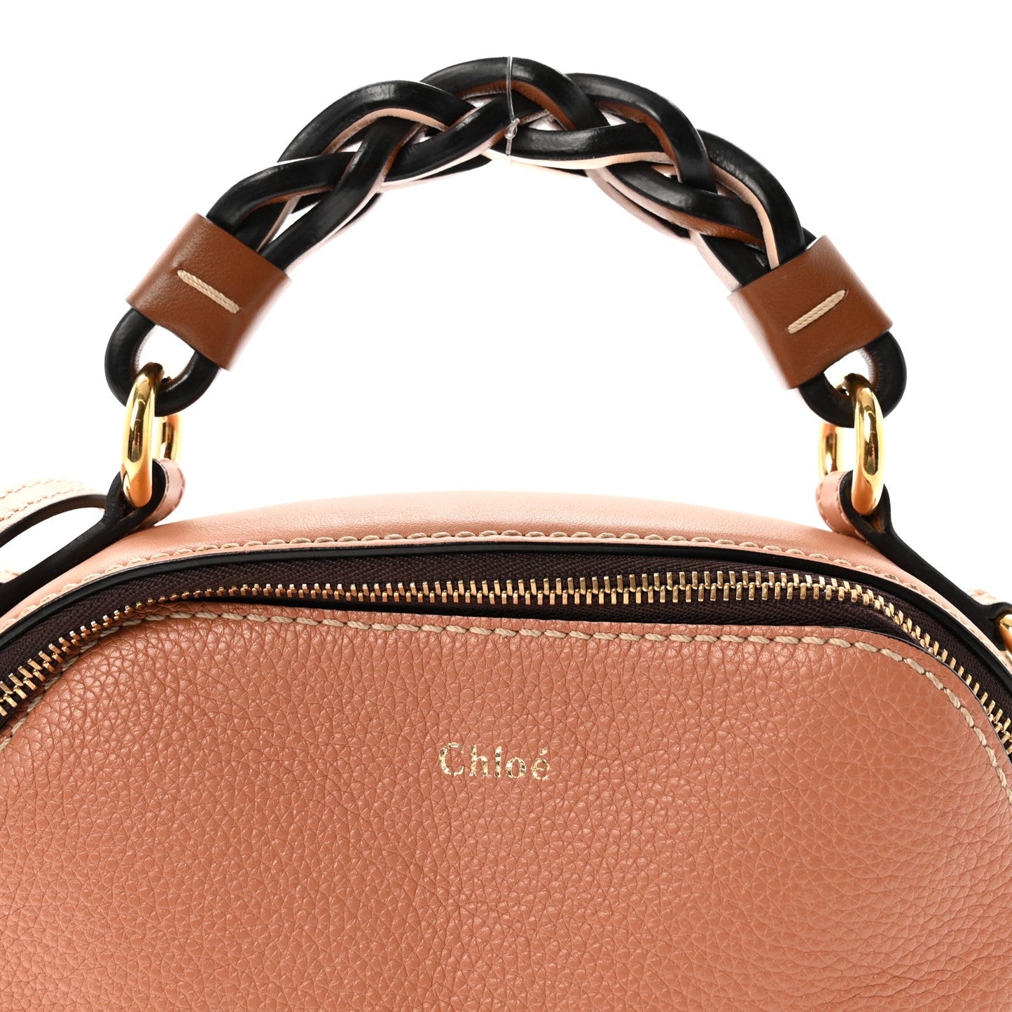 Calfskin Mini Daria Chain Bag Peach Bloom