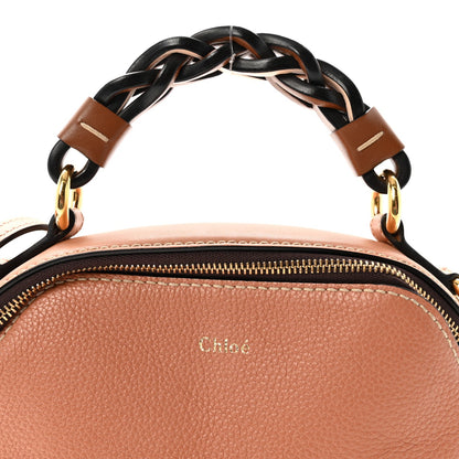 Calfskin Mini Daria Chain Bag Peach Bloom
