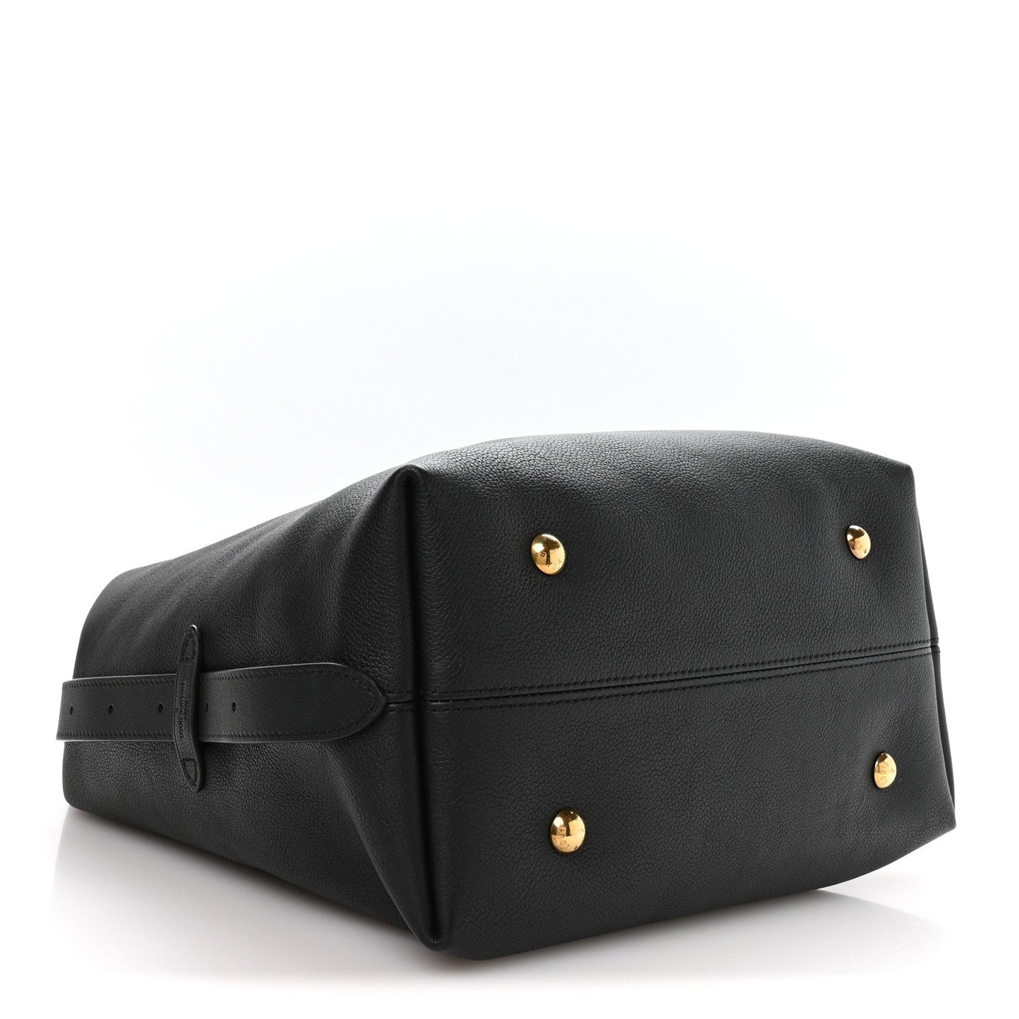 Grained Calfskin Low Key Hobo MM Black
