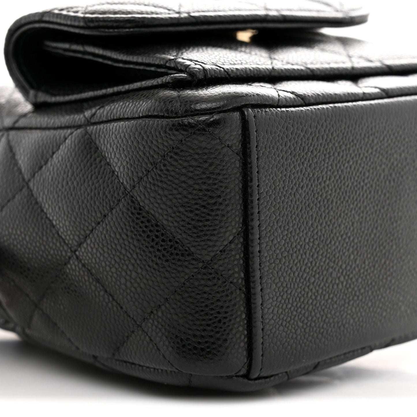 Caviar Quilted CC Mini Classic Backpack Black