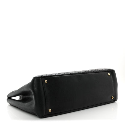 Caviar Quilted XL Grand Shopping Tote GST Black