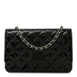 Patent Calfskin Quilted Reissue Wallet On Chain WOC So Black