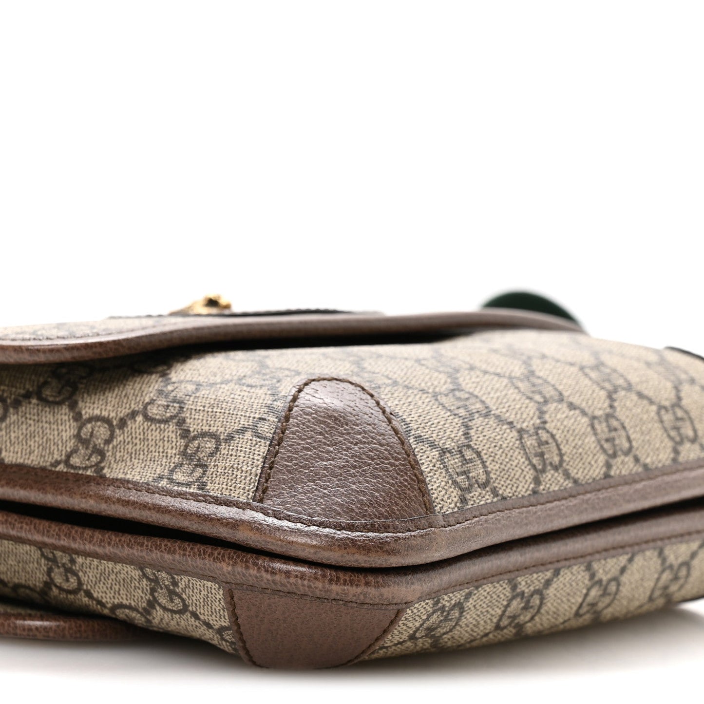 GG Supreme Monogram Web Small Neo Vintage Double Flap Messenger Bag Beige New Acero