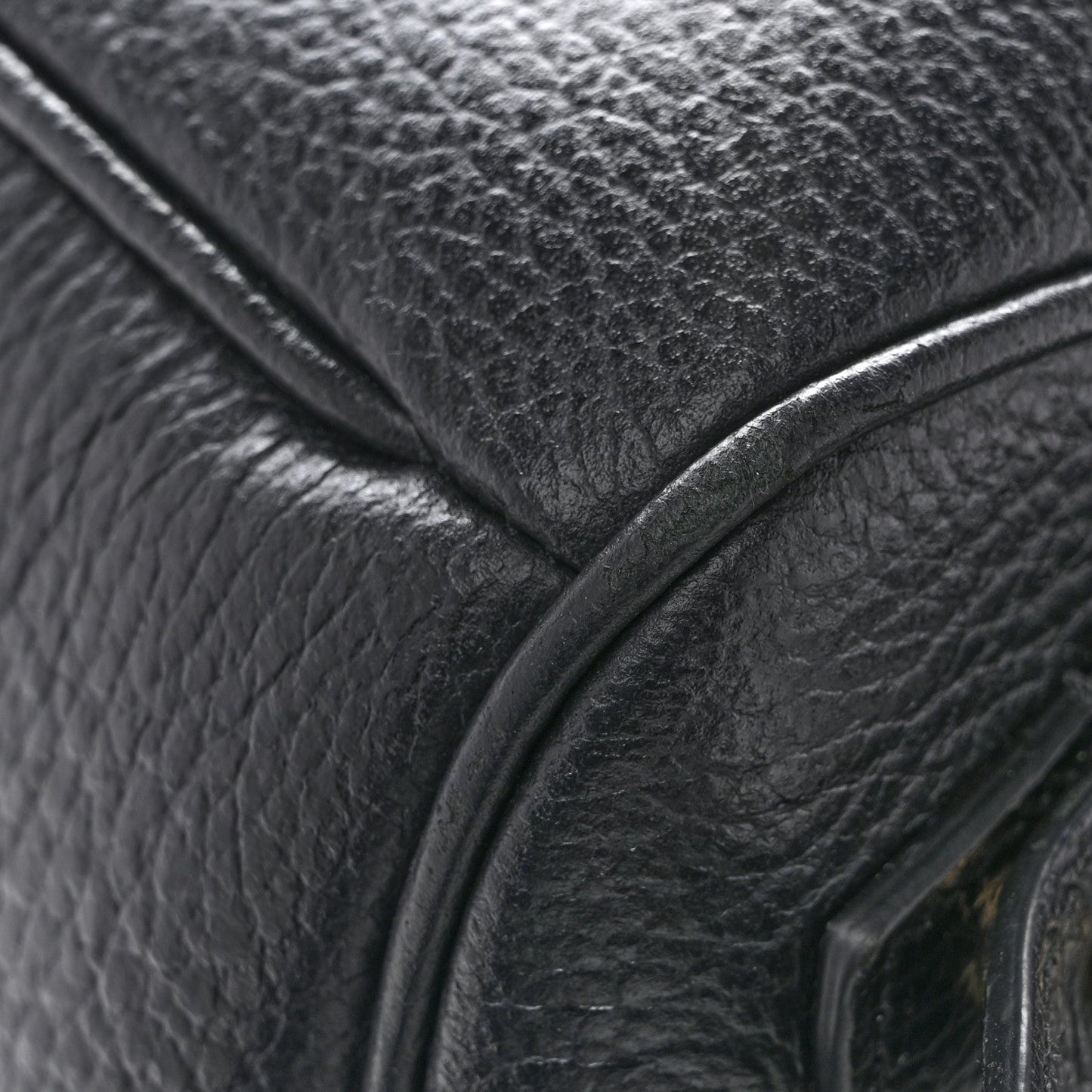 Pebbled Calfskin Soho Chain Backpack Black