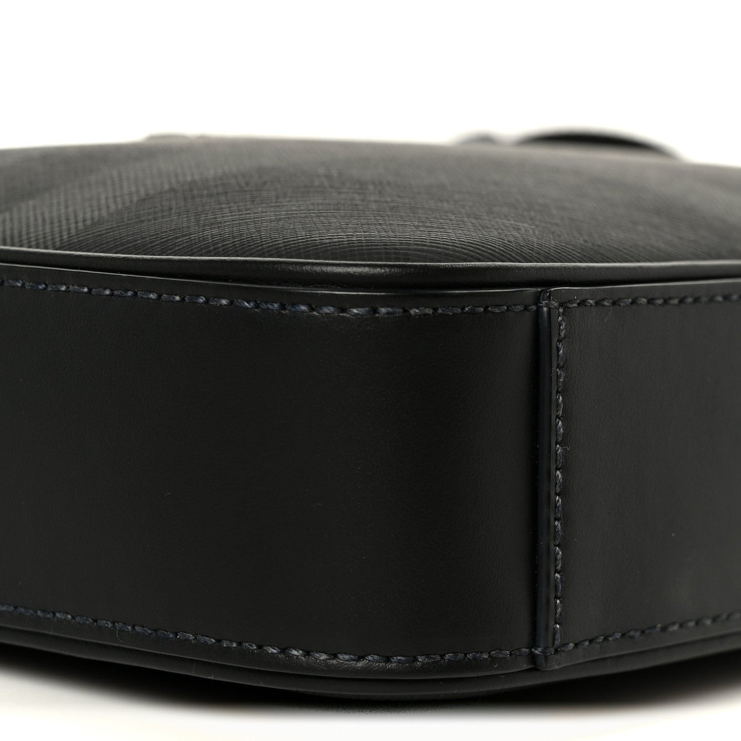 Coated Canvas Calfskin Check Muswell Bag Charcoal