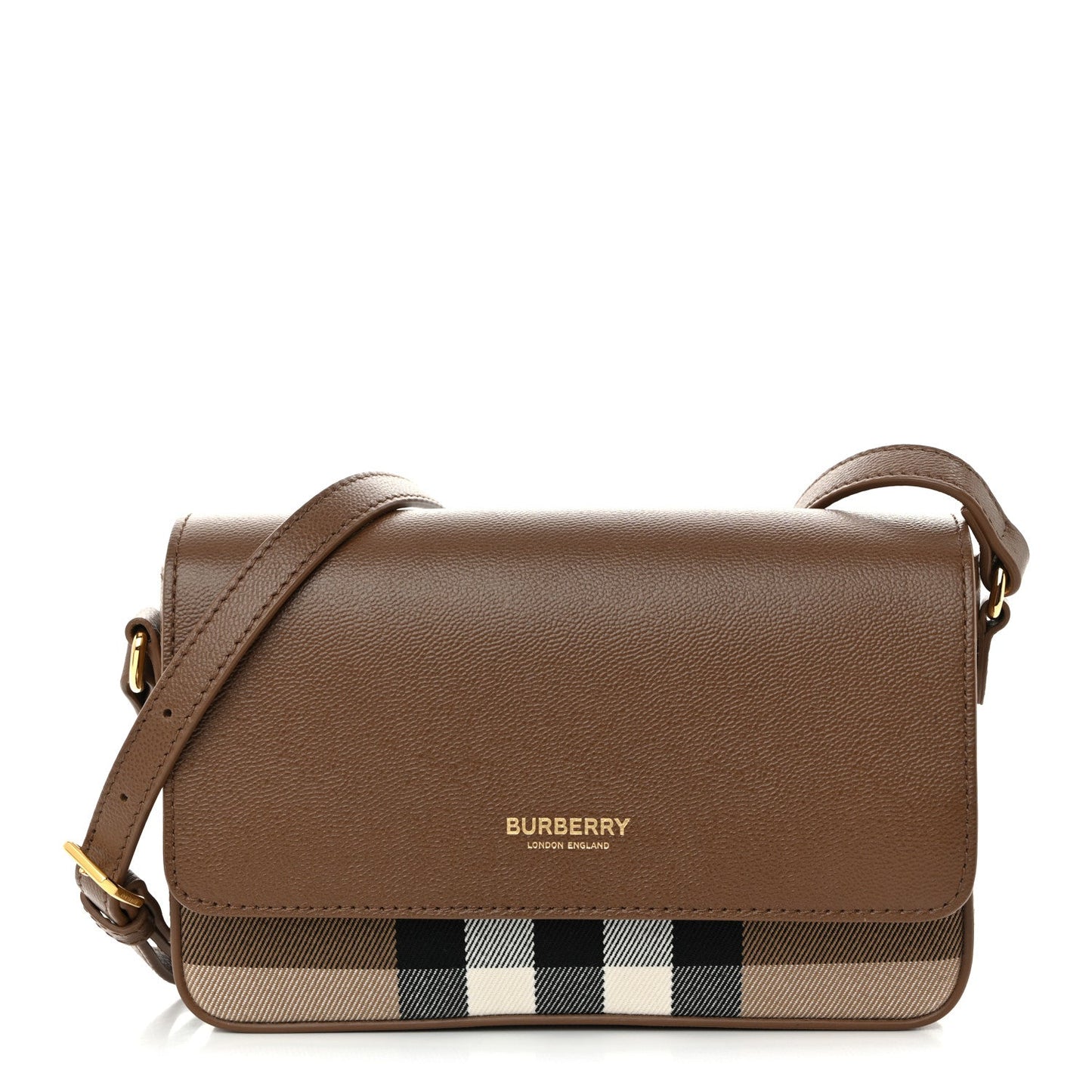 Grained Calfskin House Check Tartan Mix New Hampshire Earth