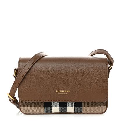 Grained Calfskin House Check Tartan Mix New Hampshire Earth
