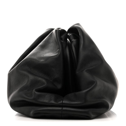 Smooth Butter Calf The Pouch Oversized Clutch Black