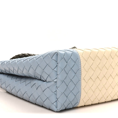 Nappa Intrecciato Medium Andiamo Shoulder Bag Sea Salt Ice Kaki