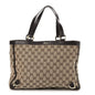 Monogram Medium Abbey Tote  Brown