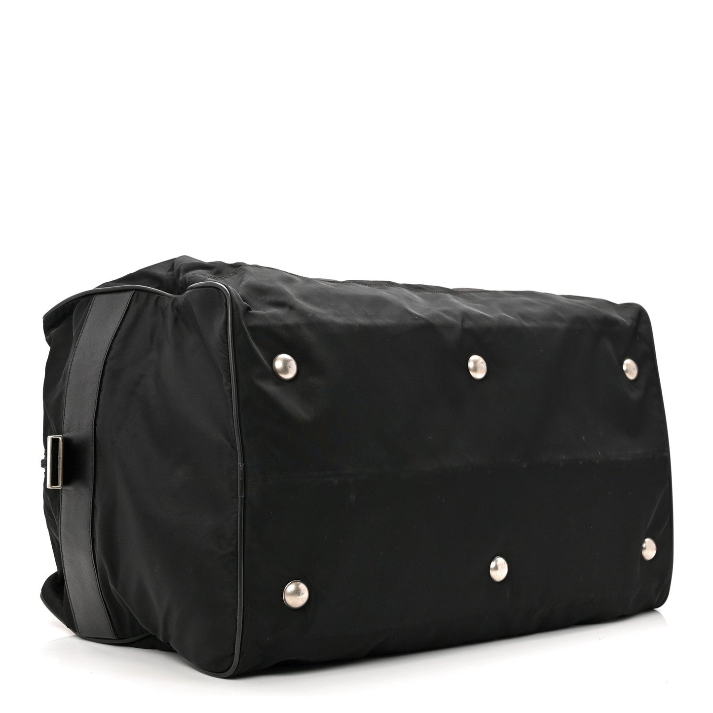 Tessuto Nylon Saffiano Viaggio Duffle Black