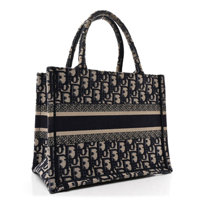 Oblique Small Book Tote Blue Multicolor