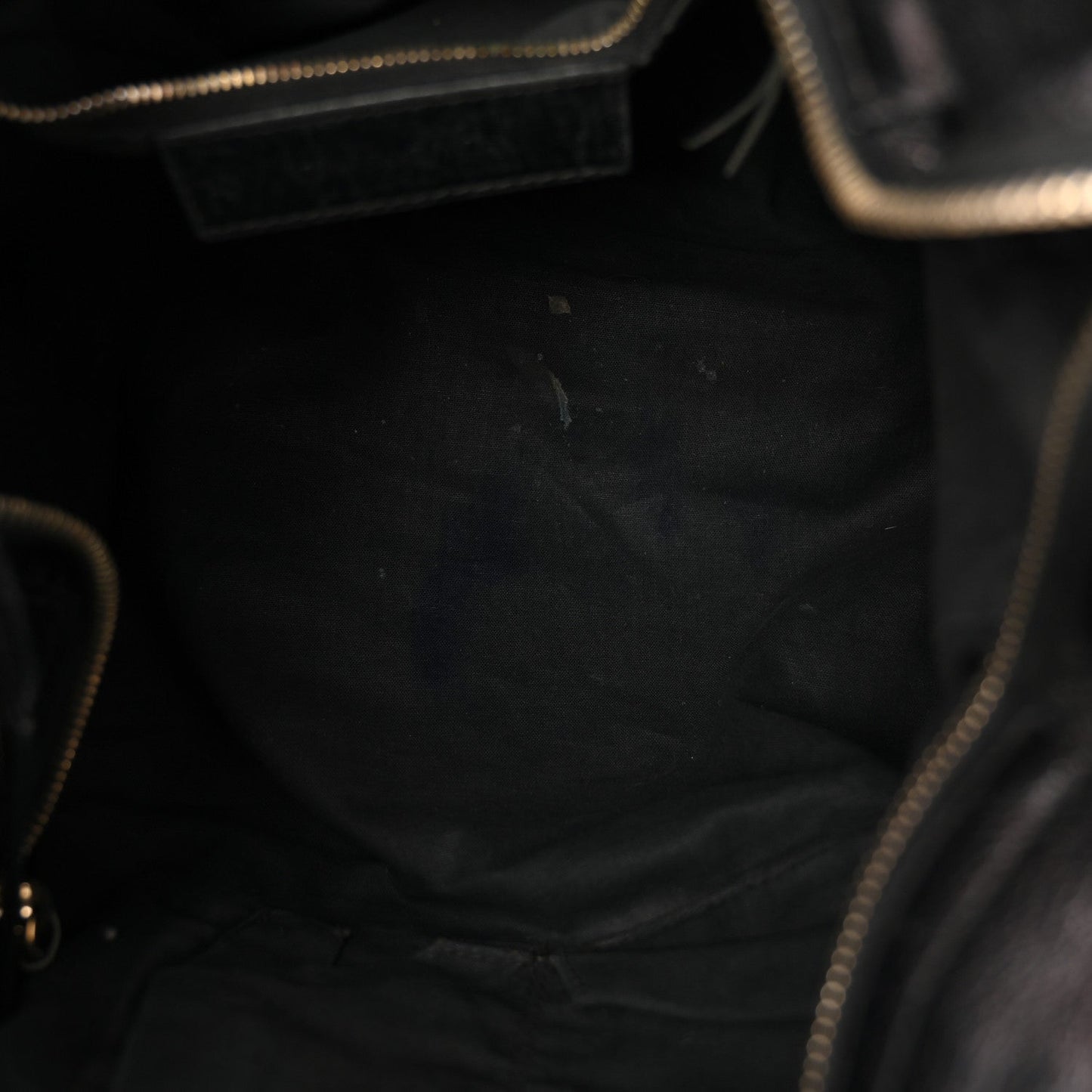 Chevre Gold Metallic Edge Hardware Velo Black