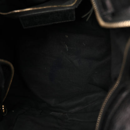 Chevre Gold Metallic Edge Hardware Velo Black