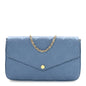 Empreinte Pochette Felicie Chain Wallet Blue Jean
