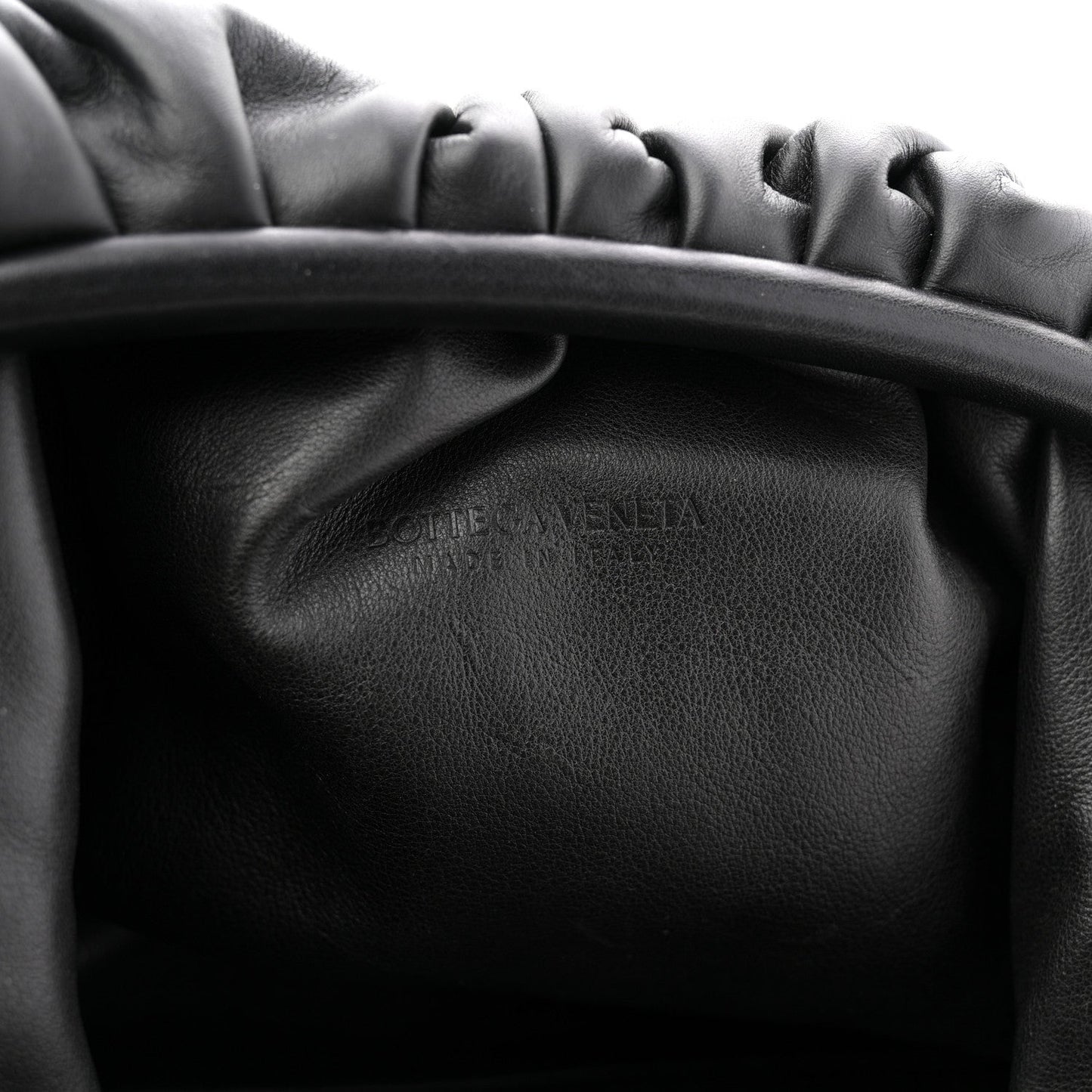 Smooth Butter Calf The Pouch Oversized Clutch Black