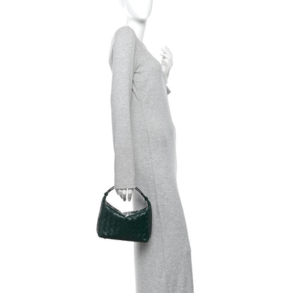 Calfskin Intrecciato Mini Wallace Emerald Green
