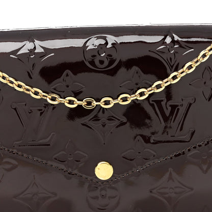 Vernis Pochette Felicie Chain Wallet Amarante