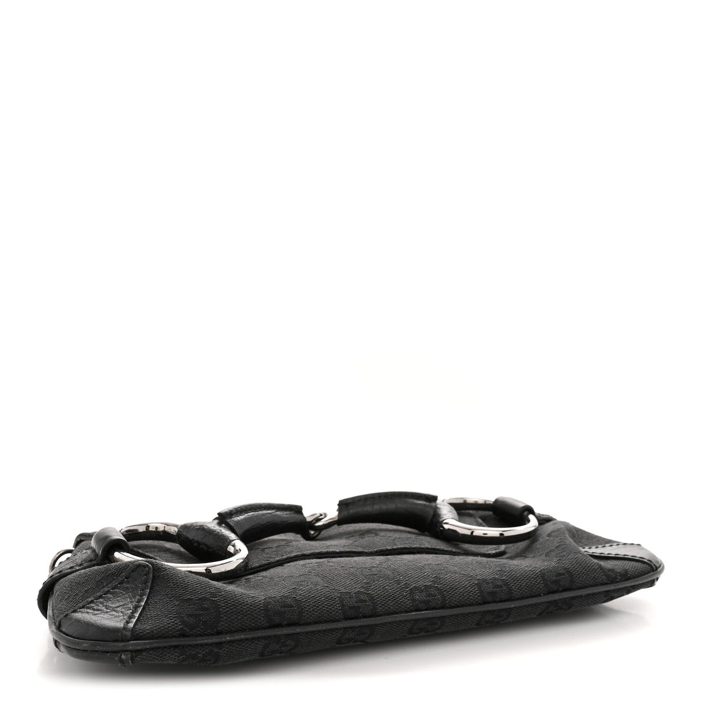 Monogram Horsebit Chain Clutch Black
