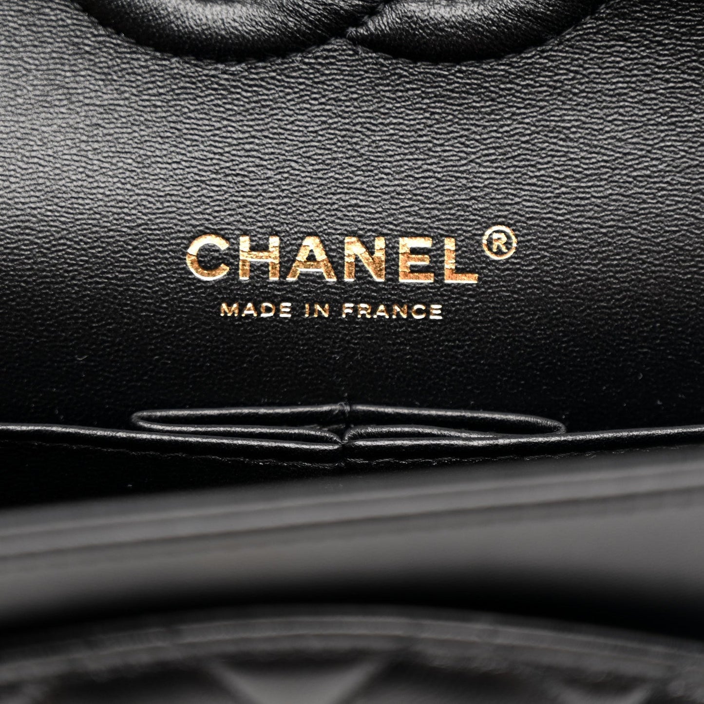 Lambskin Quilted Medium Hollywood Charms Double Flap Black