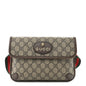 GG Supreme Monogram Neo Vintage Web Belt Bag Brown
