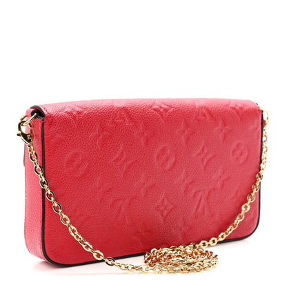 Empreinte Pochette Felicie Chain Wallet Scarlet
