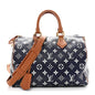 Calfskin Monogram Speedy P9 Bandouliere 30 Indigo
