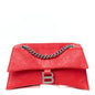 Arena Calfskin Small Crush Chain Bag Tomato Red