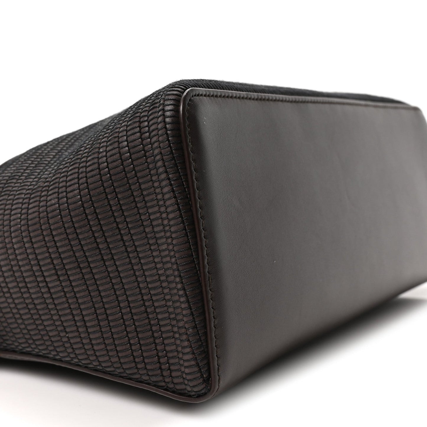 Ox Calfskin Woven Extra Bag L27  Colour Pecora Nera