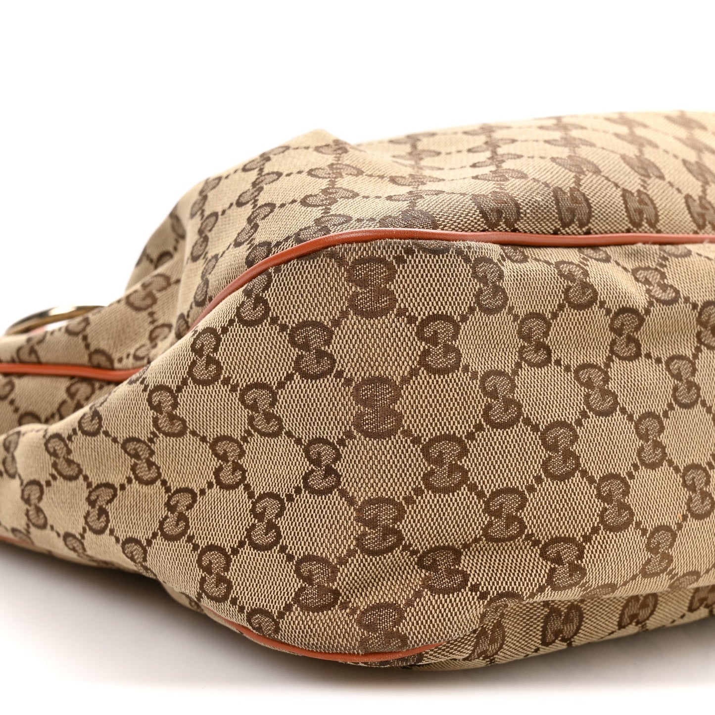 Monogram Medium Sukey Top Handle Tote Beige Orange