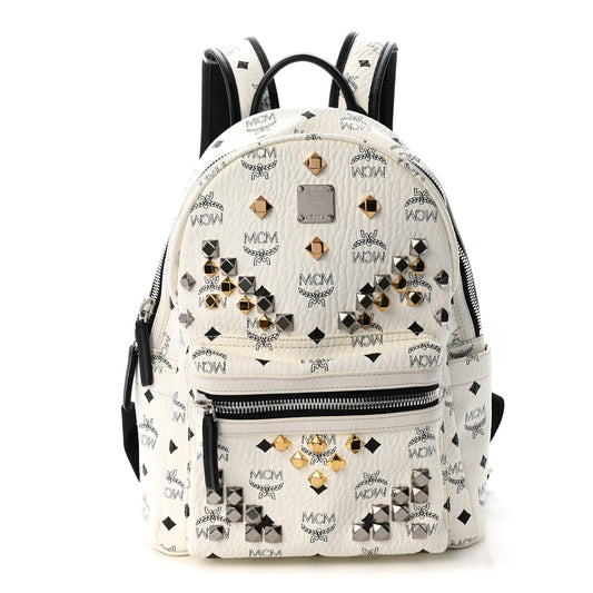 Visetos Studded Small Stark M Backpack White