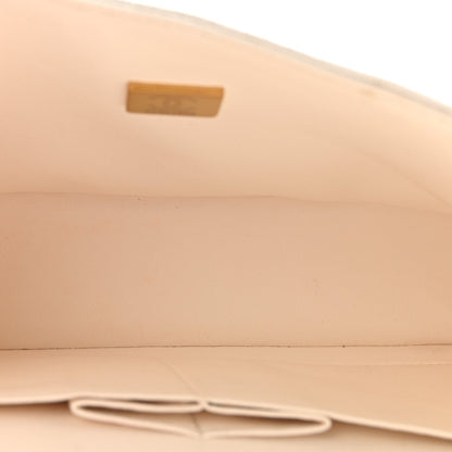 Caviar Quilted Small Double Flap White