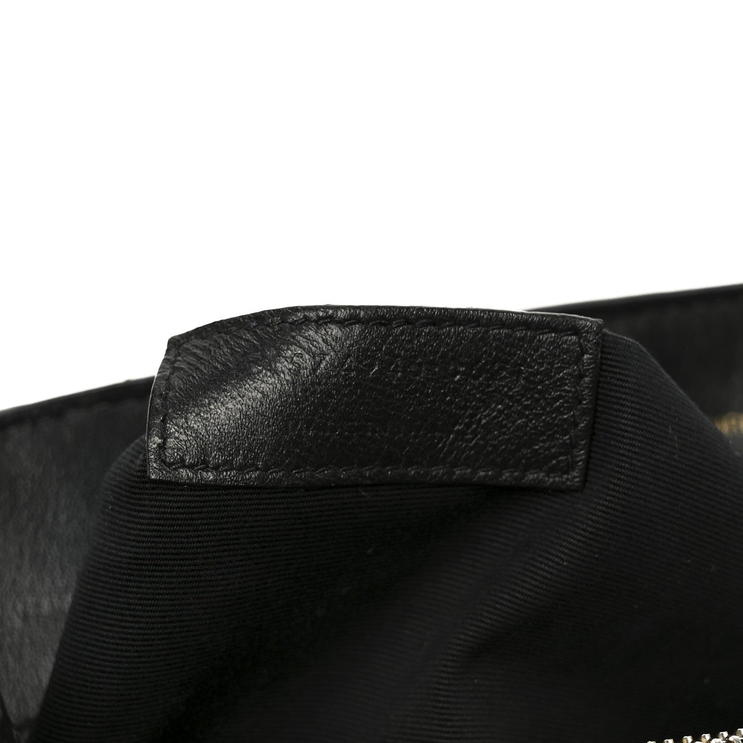 Grain de Poudre Calfskin Y Quilted Monogram Medium Loulou Chain Satchel Black