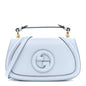 Roxy Calfskin Medium Blondie Top Handle Bag Cloudy Blue