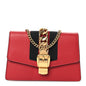 Calfskin Super Mini Sylvie Chain Shoulder Bag Hibiscus Red