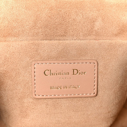 Lambskin Cannage Small Diortravel Vanity Case Rose Des Vents