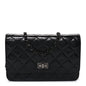 Glazed Aged Calfskin Reissue Wallet On Chain WOC So Black