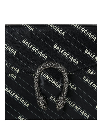 Gucci Womens  X Balenciaga Logo Print Dionysus Shoulder Bag