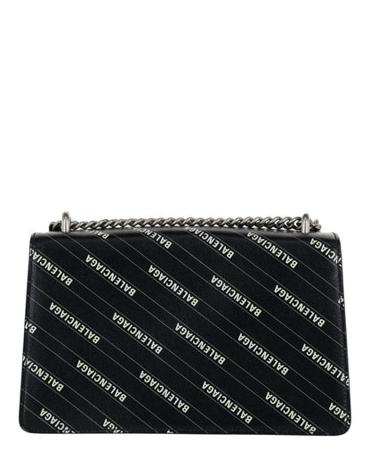 Gucci Womens  X Balenciaga Logo Print Dionysus Shoulder Bag
