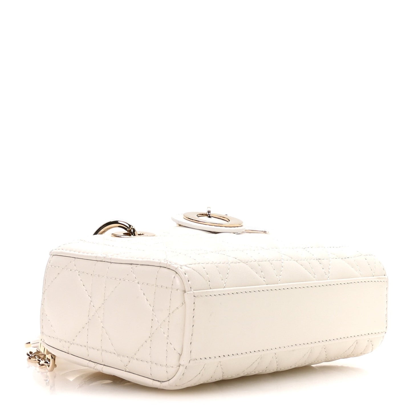 Lambskin Cannage Micro Lady D-Joy Latte