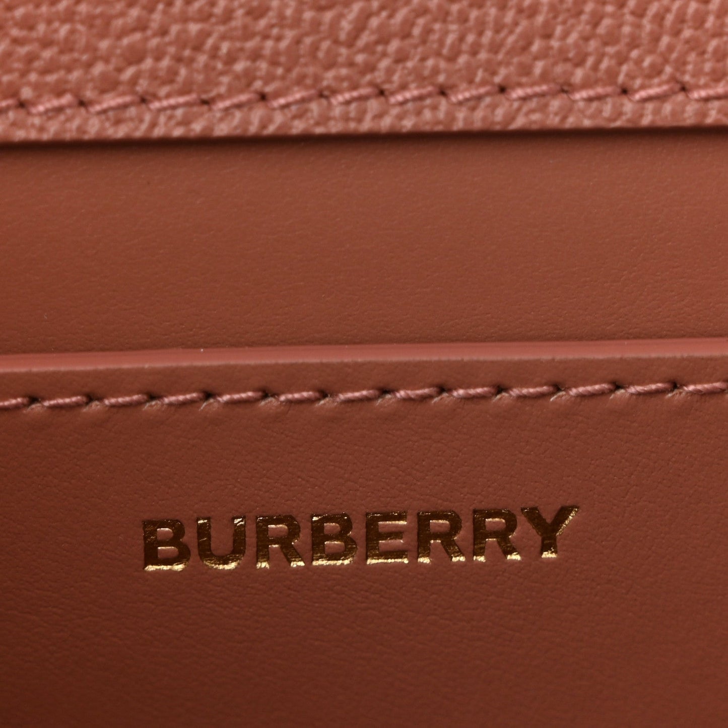 Grained Calfskin House Check Small Madison Shoulder Bag Dusty Pink