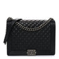 Caviar Quilted Large Boy Flap Black