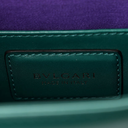 Calfskin Small Serpenti Forever Snake Strap Crossbody Bag Emerald Green