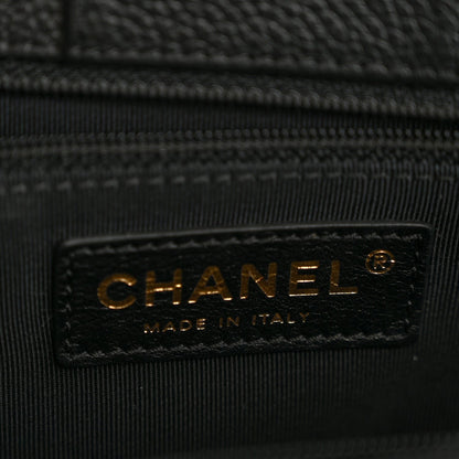 Calfskin Cerf Executive Shopper Tote Black